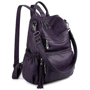 4115 Backpack Purse Leather Vegan Fashion Designer Rucksack Convertible